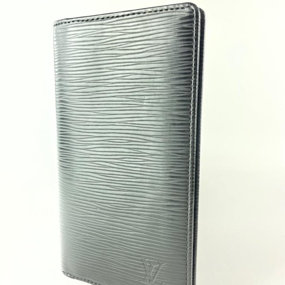 Louis Vuitton Black Epi Leather Long Bifold Card